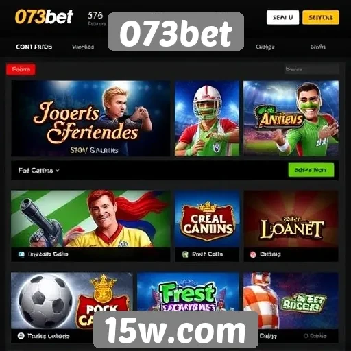 Análise de jogos disponíveis no site 073bet